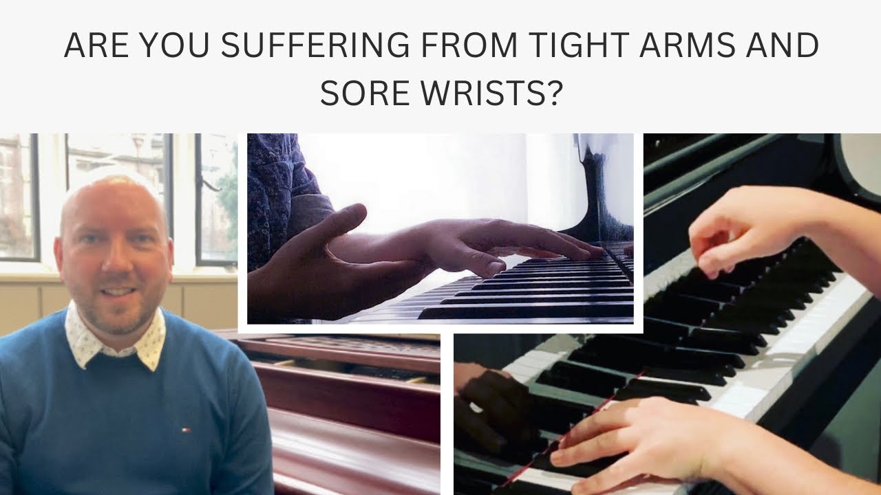 Helpful hints & professional advice to help alleviate tight arms/sore wrists #piano #pianist #tips