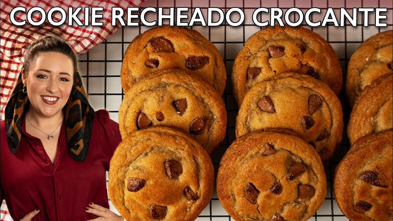 O SEGREDO DO COOKIE PERFEITO. RECHEADO E CROCANTE | Tábata Romero