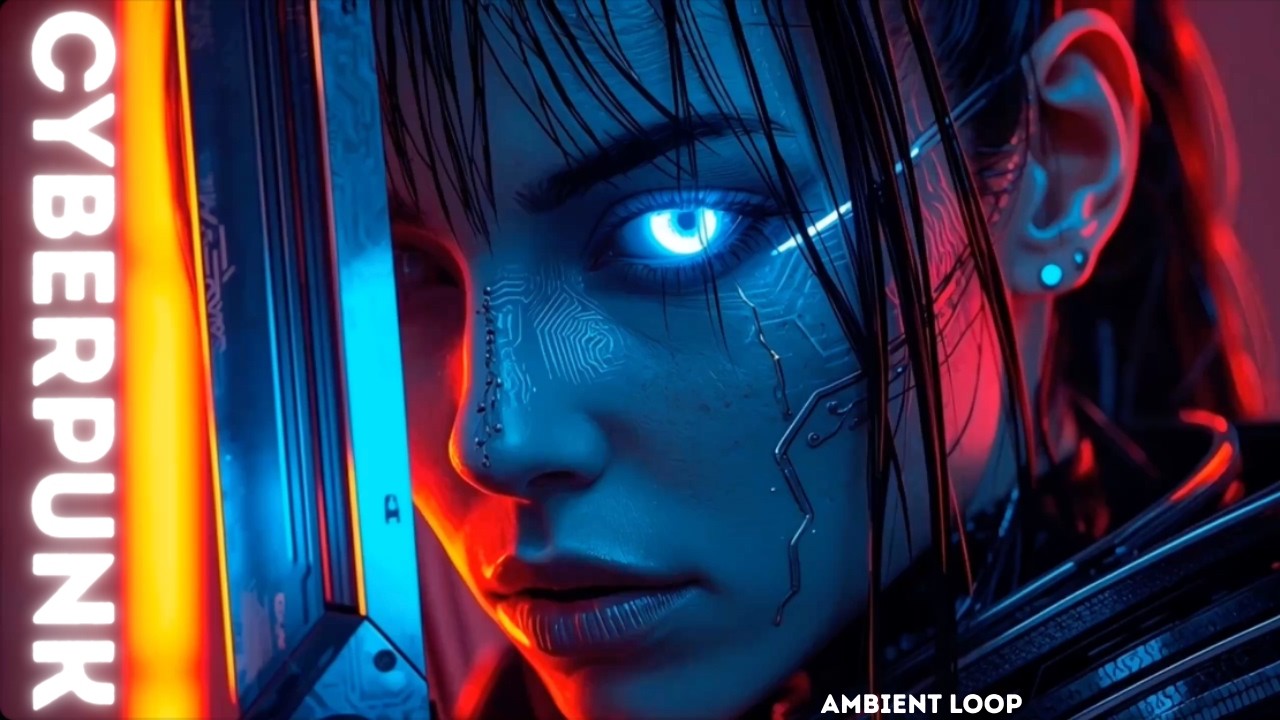 Cyberpunk Neon Focus — 90 Minute Ambient Study Loop🌌⚡