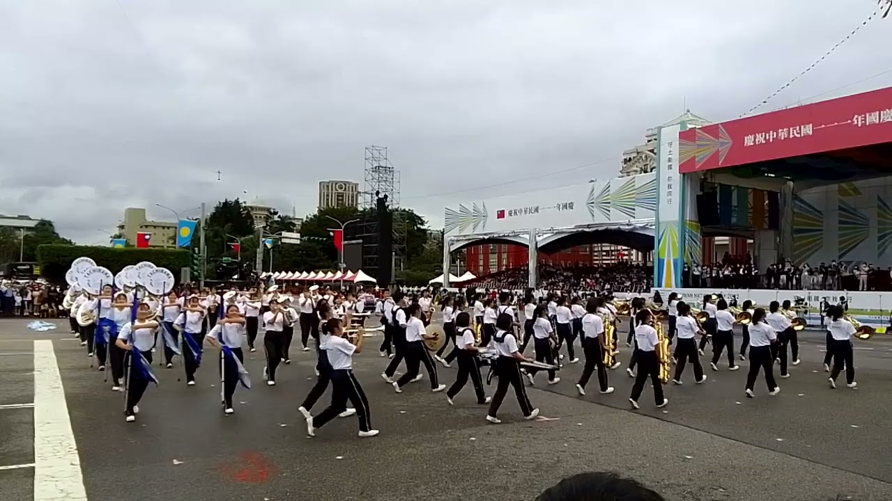 日本京都橘高校吹奏樂部2022-10-07國慶預演 總統府廣場