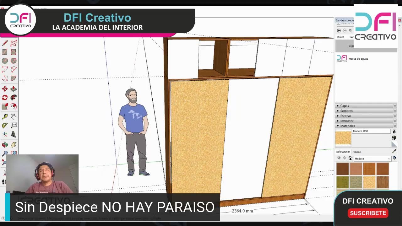 Closet con puertas CORREDIZAS en 2 cuerpos