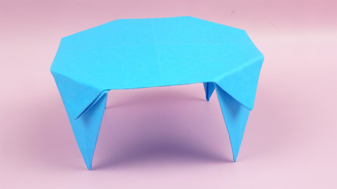 Tisch basteln - Tisch falten - Basteln mit papier | DIY Bastelideen