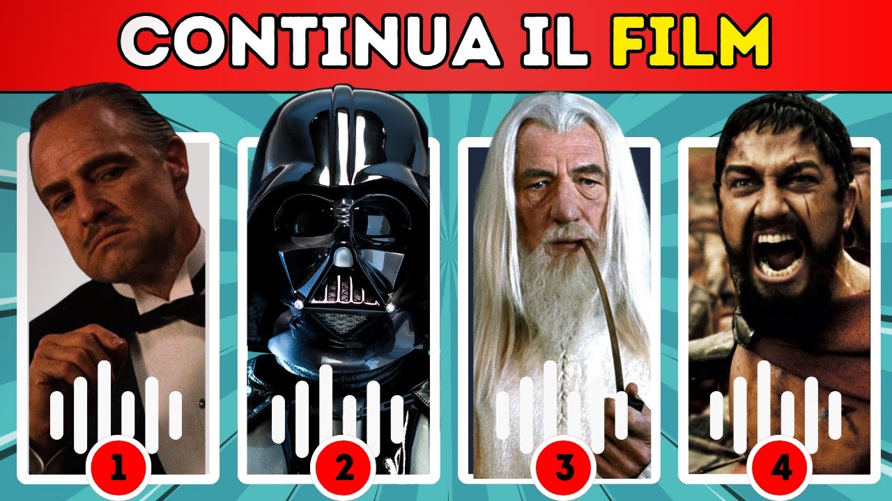 QUIZ - FRASI CELEBRI FILM FAMOSI | CONTINUA LA CITAZIONE | FINISH THE QUOTE !