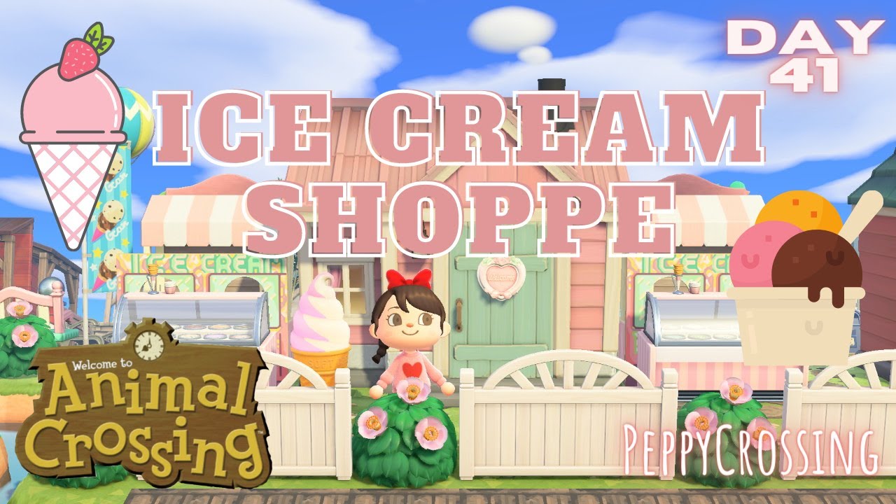 Create an Ice Cream Shoppe by Redecorating a Villager Home | Peppy Crossing | Animal Crossing