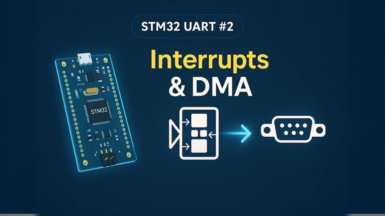 STM32 UART №2: Эффективная передача данных с использованием прерываний и прямого доступа к памяти...
