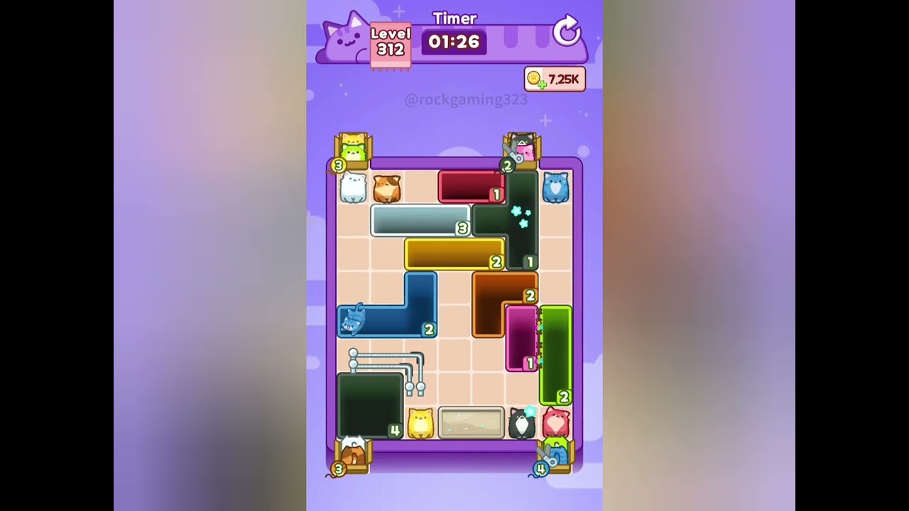 Drop the Cat! Level 312 Walkthrough