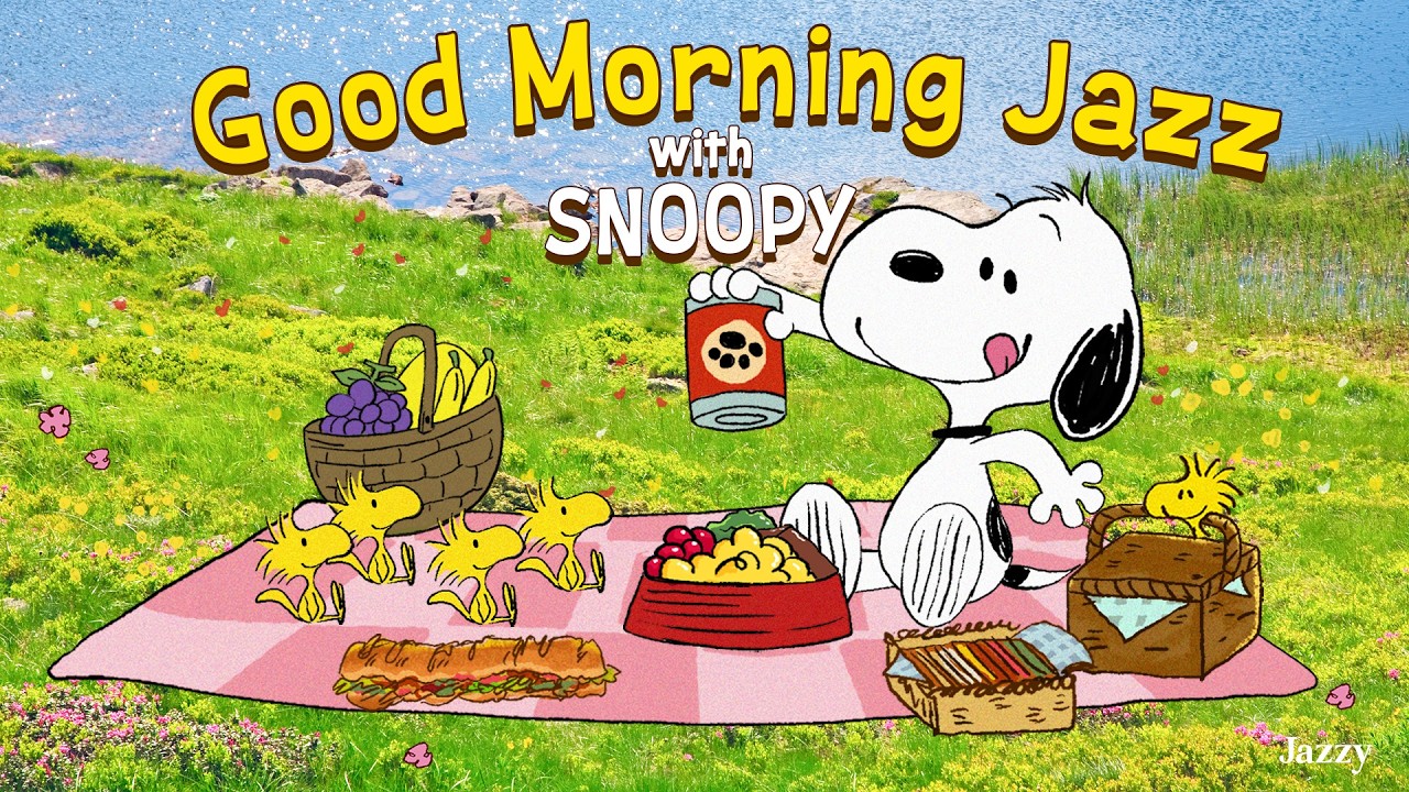 Positive Morning Jazz with Snoopy ☀️🌸| Relaxing and Calm Jazz for Cozy Start by Jazzy