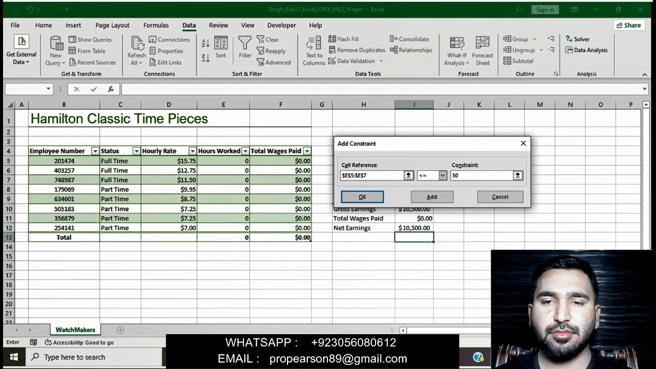 Exp22_Excel_Ch06_ML2 - Заработная плата сотрудников 1.2 | Exp22 Excel Ch06 ML2 - Заработная плата...