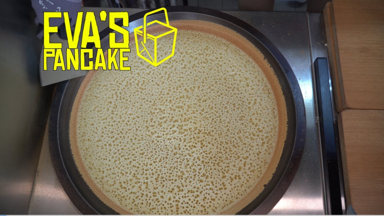 Pancake made by a Young Hawker - Ming Jiang Kueh