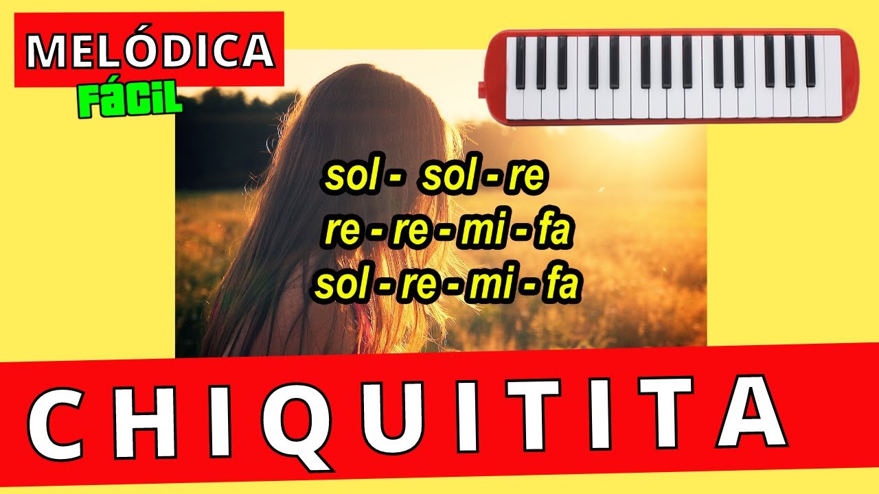 CHIQUITITA Cómo tocar en MELÓDICA fácil ► ✅ Tutorial con animación (ABBA)
