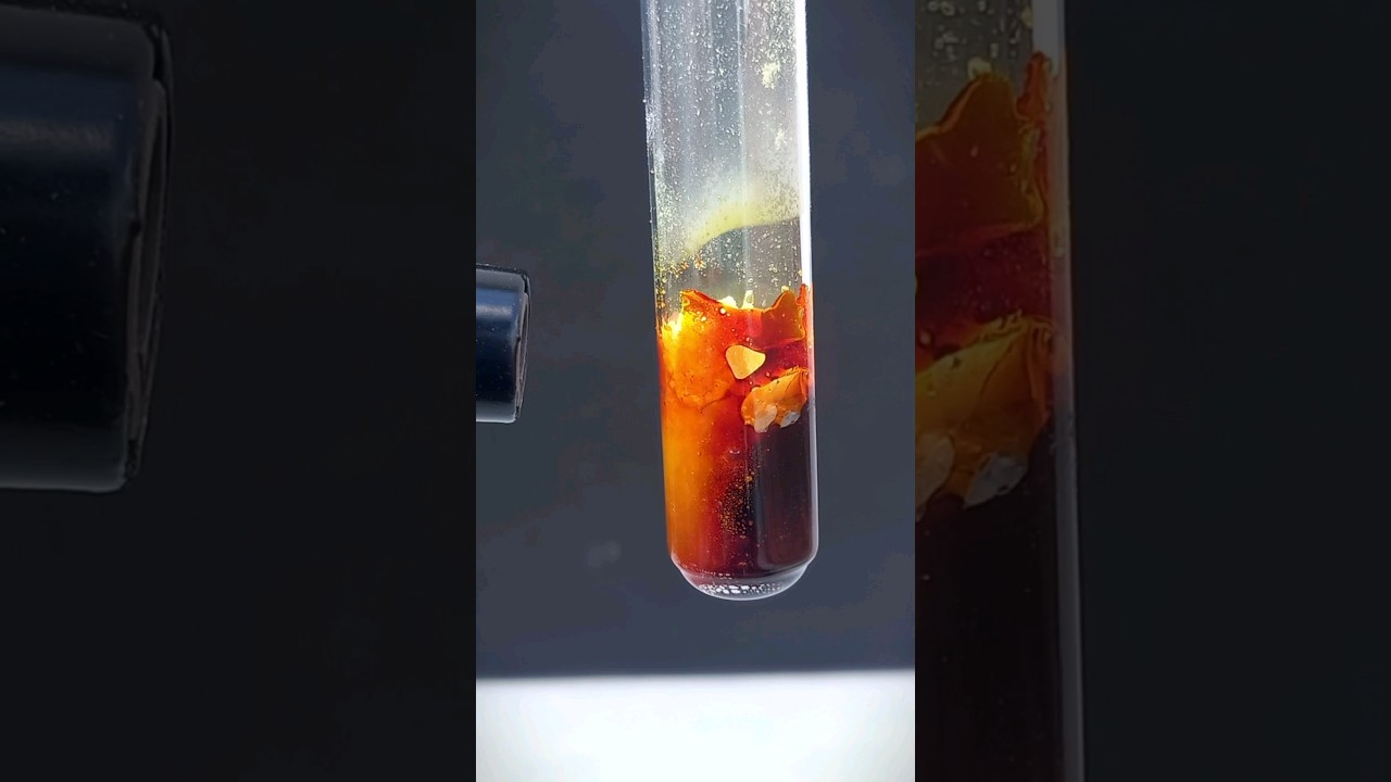 Сера странная 🤔🔥 #шорты #углерод #эксперимент