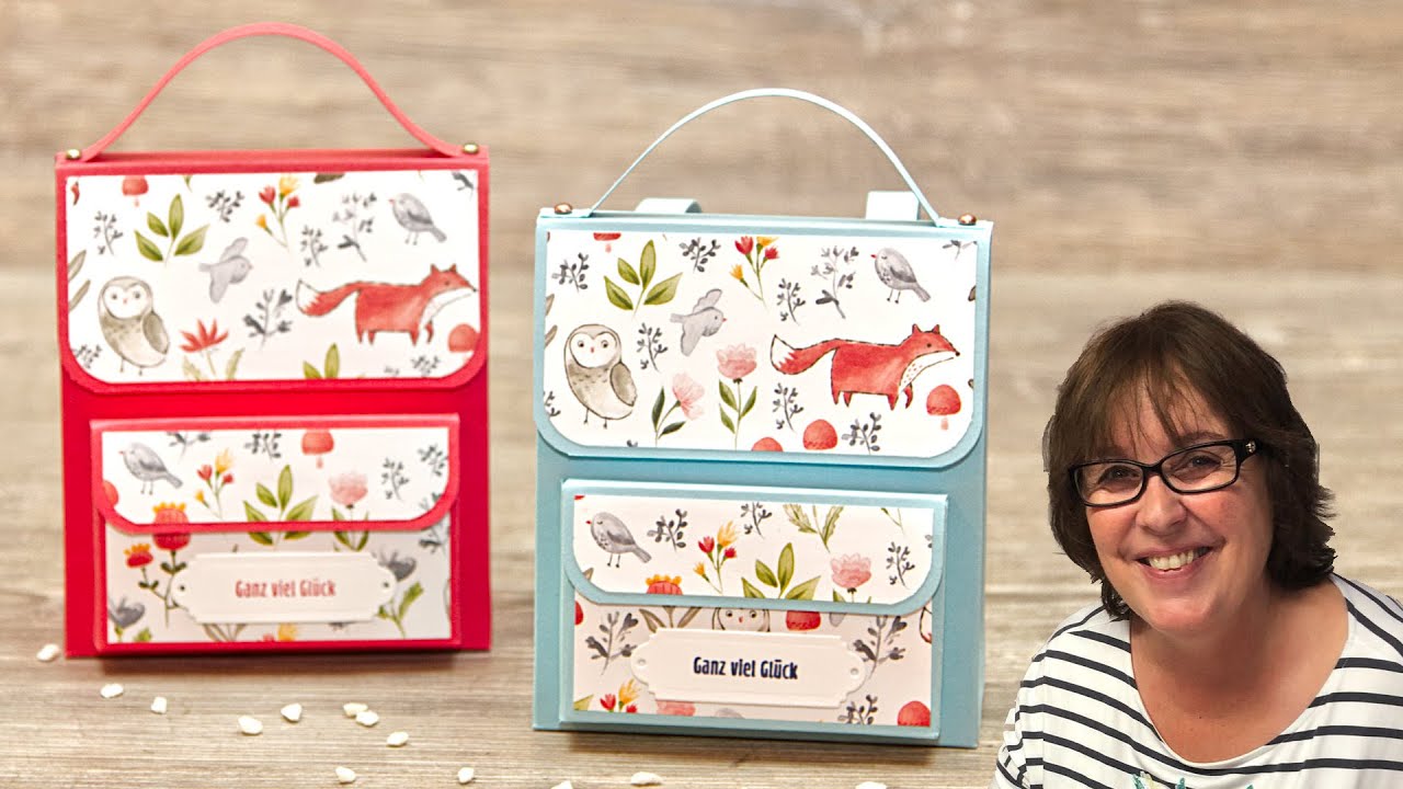 Schulranzen/Rucksack selbst basteln・Die passende Verpackung zur Einschulung/Geburtstag・Stampin’ Up!