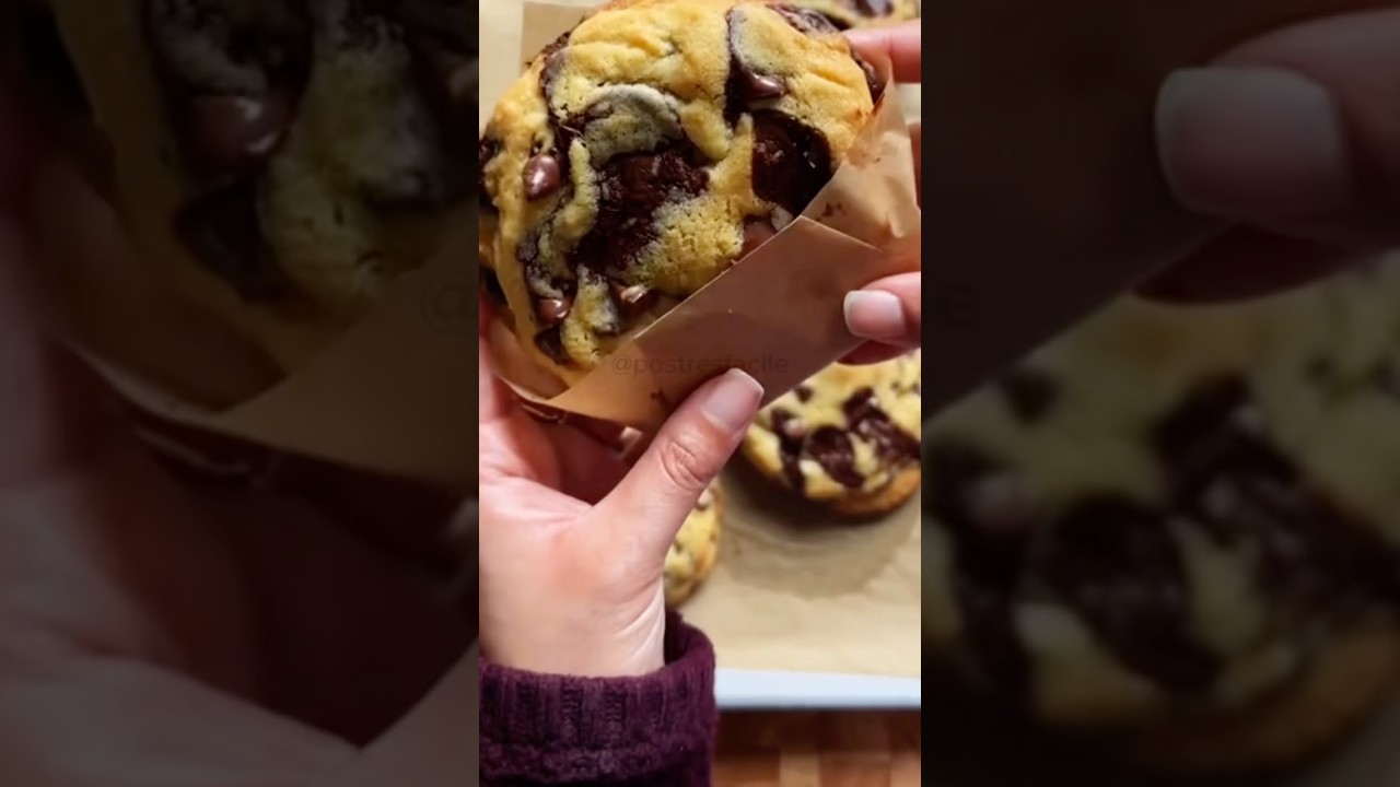 C&oacute;mo hacer galletas con doble chispas de Chocolate | #dessert #postres