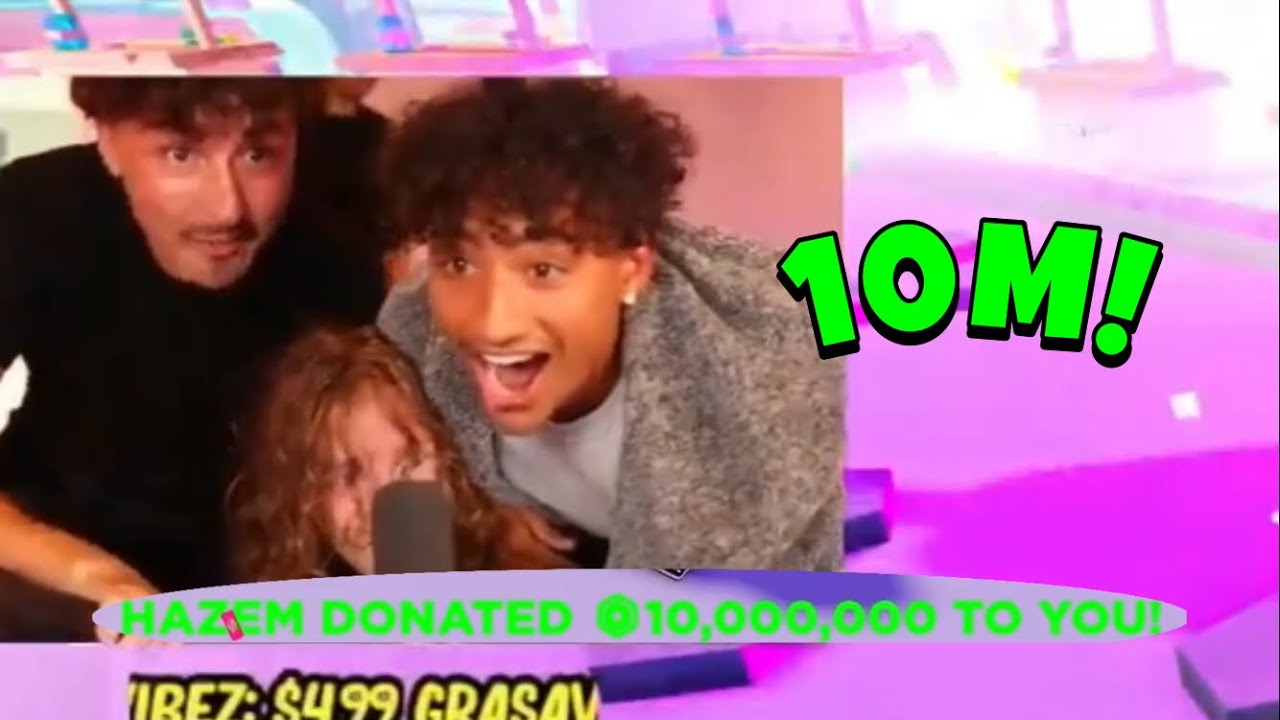 Foltyn gets DONATED 10M ROBUX!!