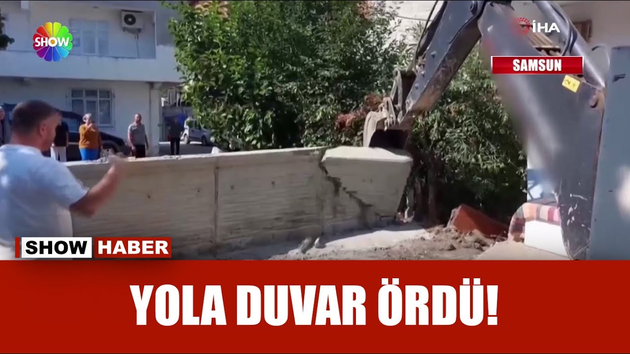 Mahalleliyi isyan ettiren duvar!