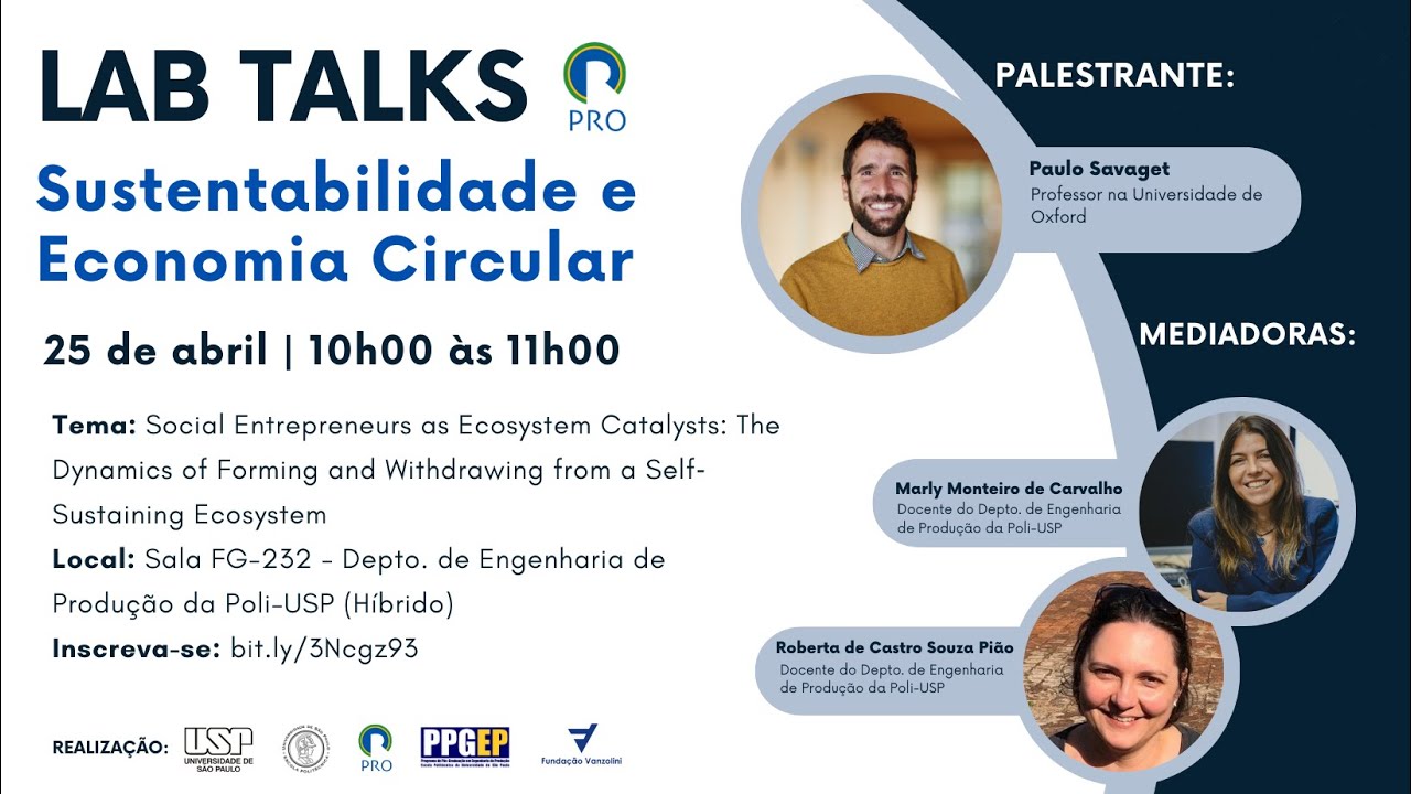 LAB TALKS - Sustentabilidade e Economia Circular (sexta edi&ccedil;&atilde;o)