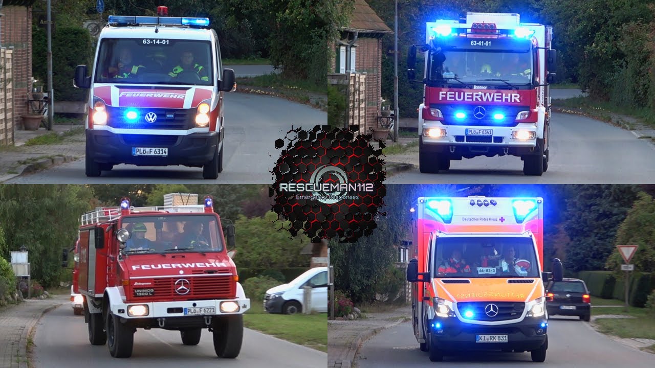 🚨 Amtsübung der Feuerwehren des Amtes Preetz-Land + DRK Kiel + ASB Kreis Plön 🚨