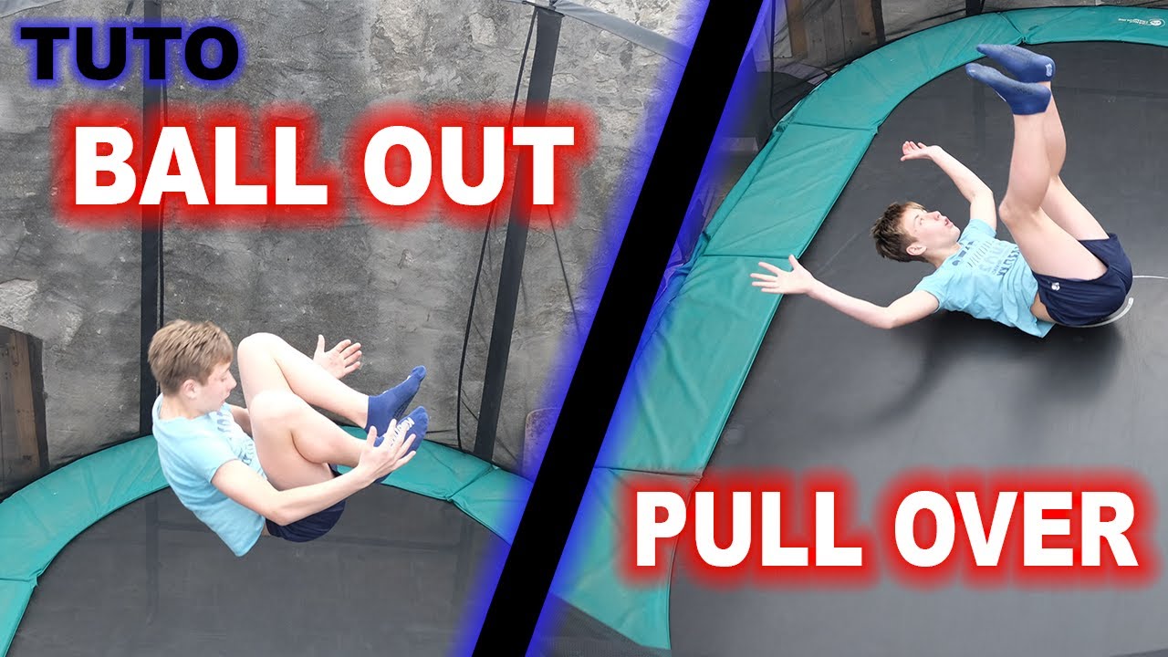 Trampoline : TUTO pull over, ball out (comment faire un pull over et ball out)