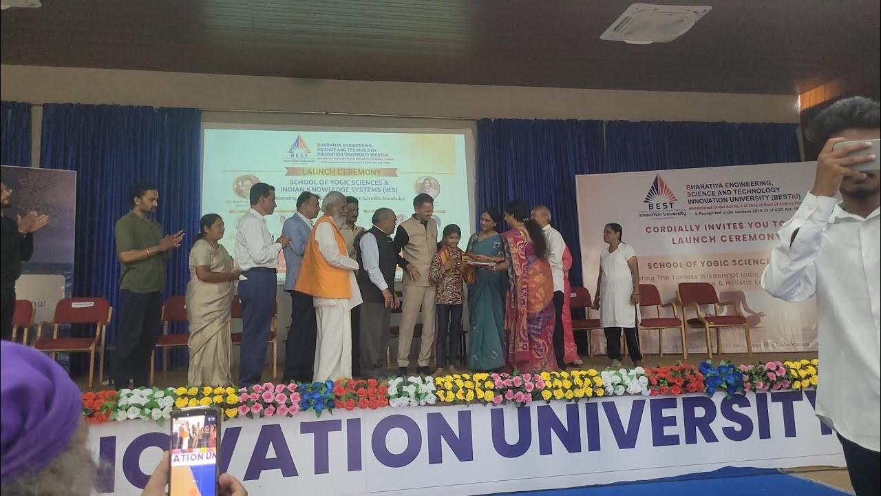 Inaugural Yoga Performance by Nouli Nikita @ School of Yogic Science & IKS BEST- IU, AP