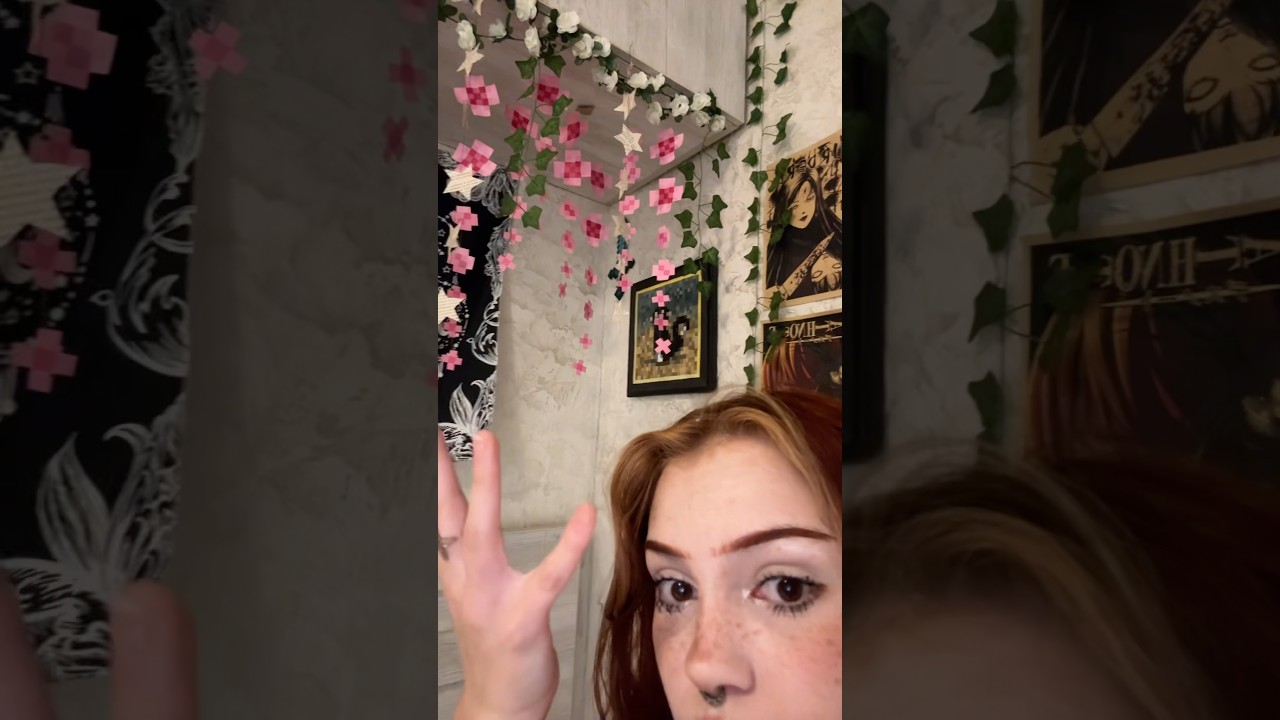 #diy Minecraft cherry blossom room decor🌸