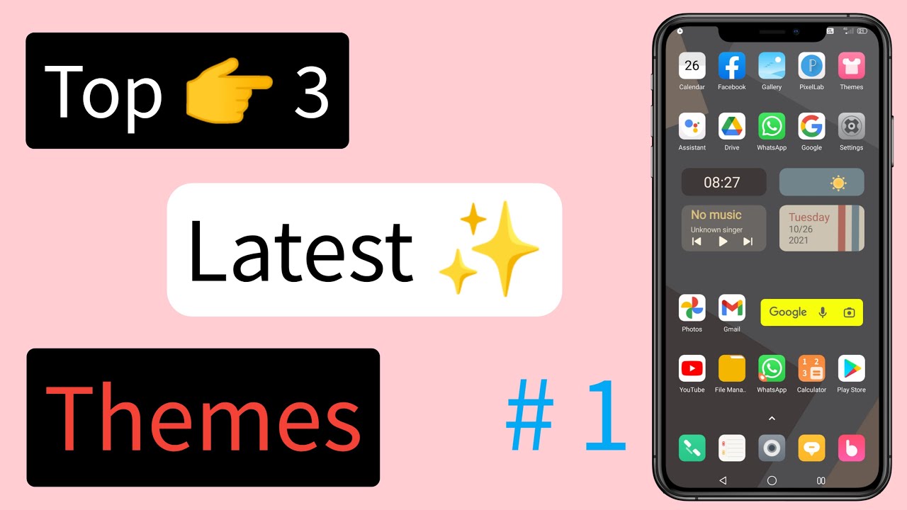 Top 3 Miui Themes | Customizeable themes | New stylish themes | themes 2021| Miui top 3 themes #1 ||