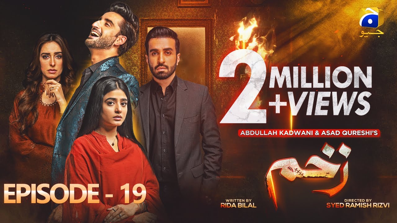 Zakham Mega Episode 19 - [Eng Sub] - Aagha Ali - Sehar Khan - 26th June 2022 - HAR PAL GEO