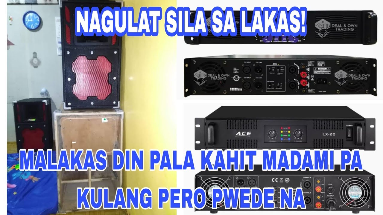 BLAST 1295 DE 12 600 WATTS, KEVLER PROFESSIONAL T5 500WATTS & AMPLIFIER ACE LX20 3500WATTS