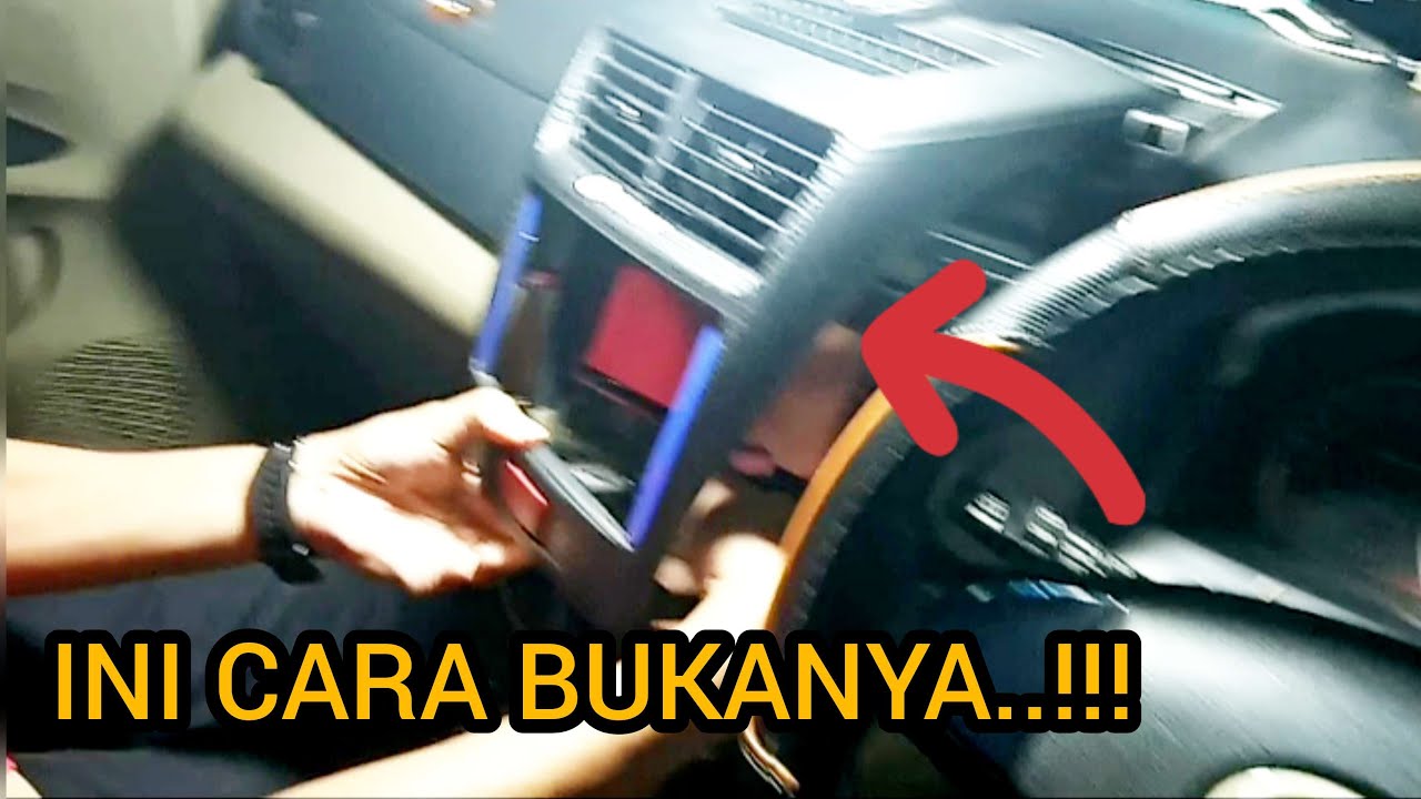 CARA MELEPAS HEAD UNIT AUDIO MOBIL AVANZA