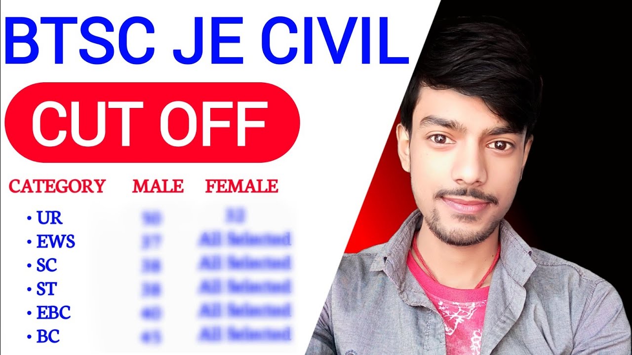 BTSC JE Civil Cut Off |🔥Detailed Analysis🔥| Btsc je Civil Result | BTSC Je Civil Expected Cut Off