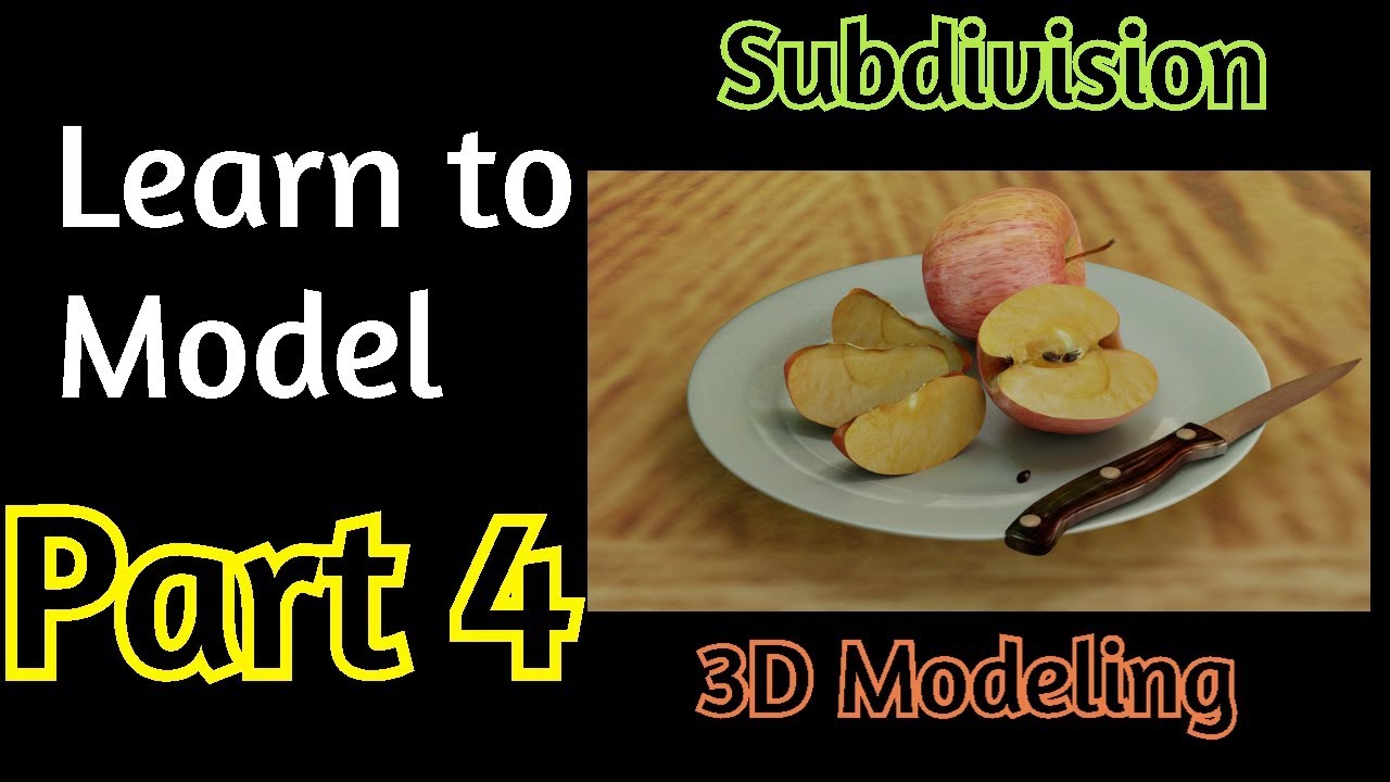 Make the knife  apple tutorial in blender part 4