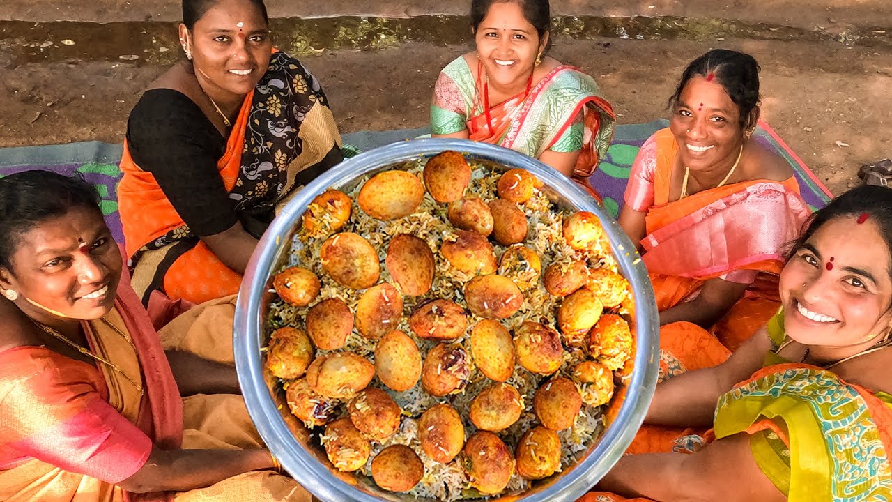 ఎగ్ బిర్యానీ EGG BIRYANI VILLAGE STYLE | Village Food | Telangana Village Food