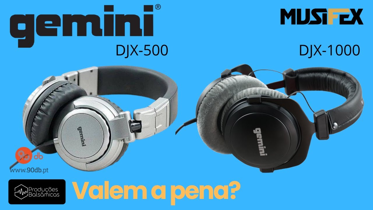 GEMINI - DJX 500 e DJX 1000 - Headphones  / fones de ouvido a um preço convidativo - dj e produção