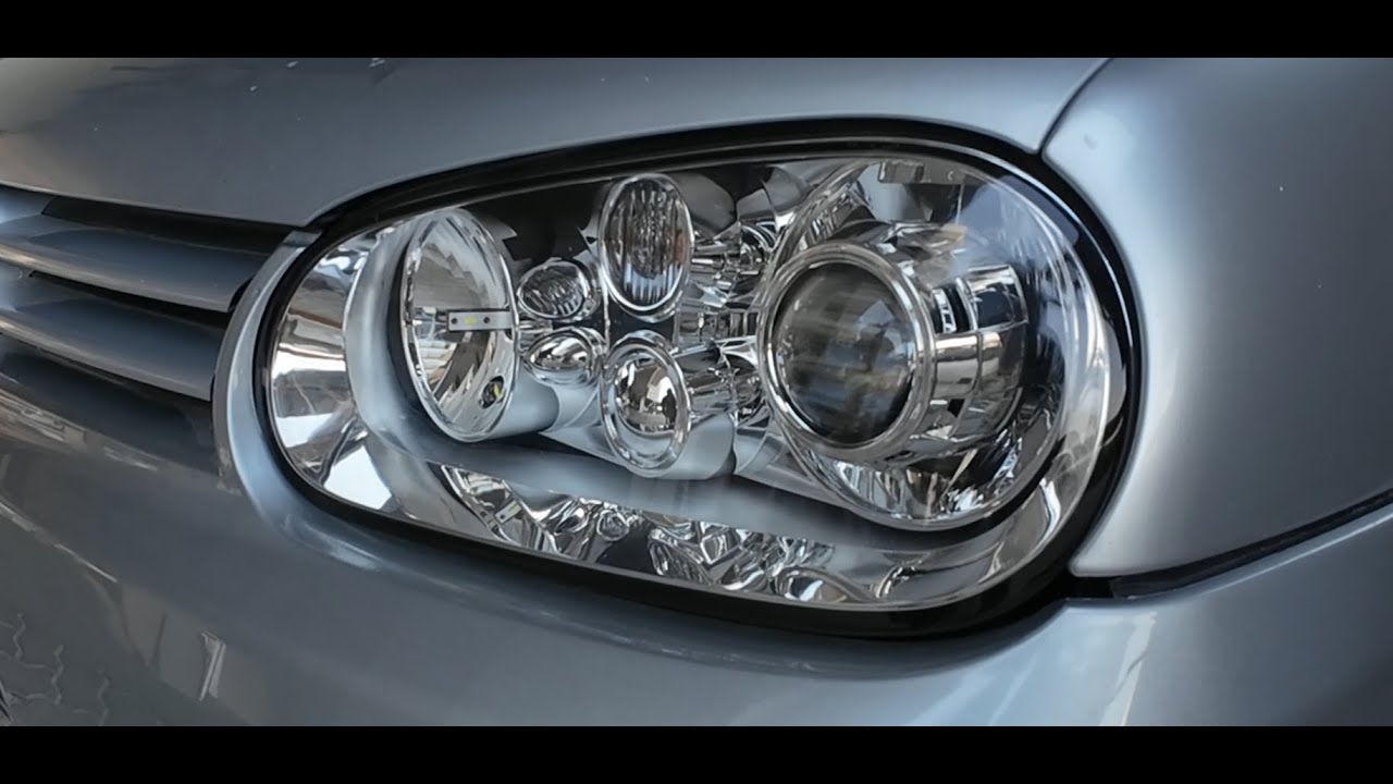 Volkswagen Golf Mk4 - Projector Headlight Assembly and Installation (Episode 3)