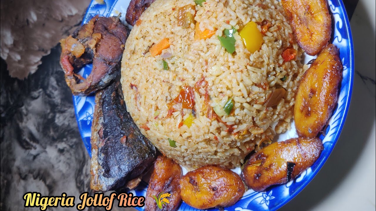 🍛 How To Prepare Nigerian Jollof Rice with Fried Plantain & Fish | Step-by-Step Beginner Recipe! 🇳🇬🔥