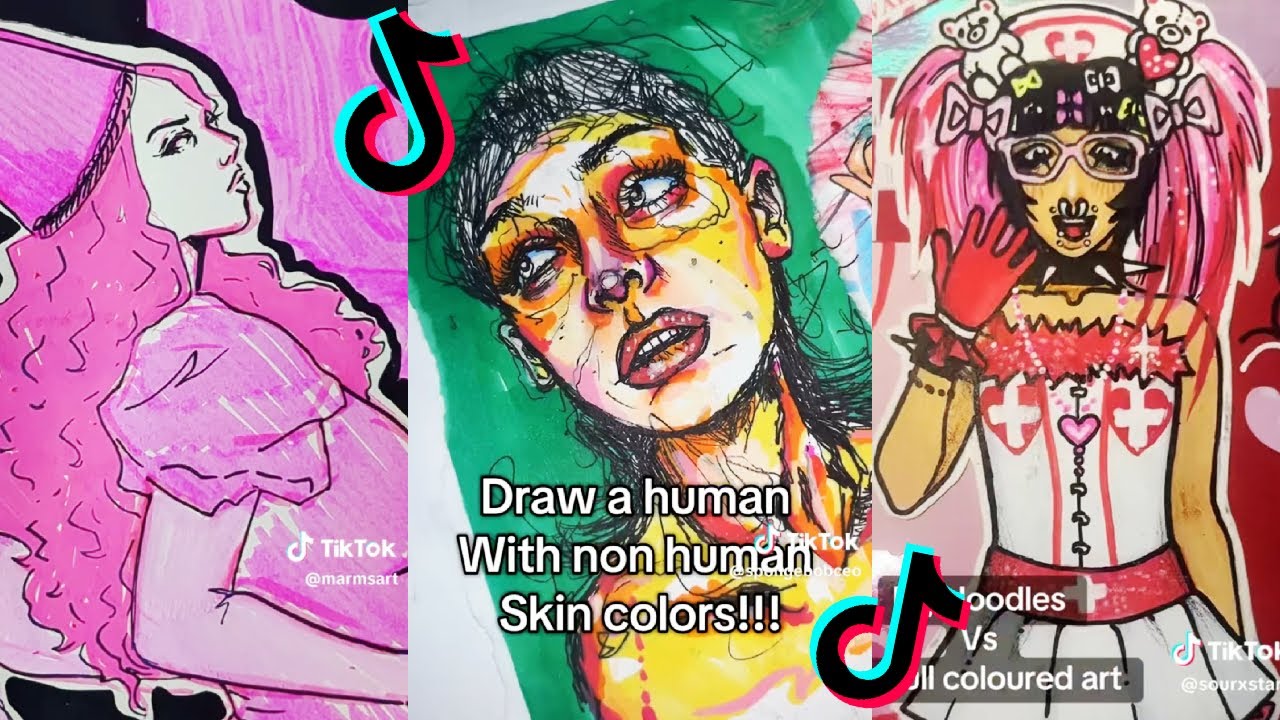 ART SKETCHBOOK 📖🎨 TIKTOK compilation #27