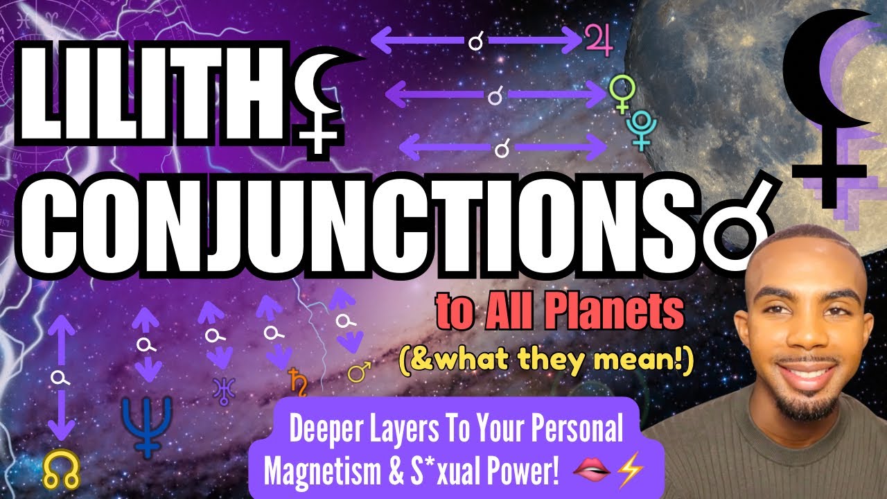 ⚸ BLACK MOON LILITH CONJUNCTIONS ☌: ⚡️Deeper Layers & Secrets to Your Power & S*xual Magnetism! ✨🫦