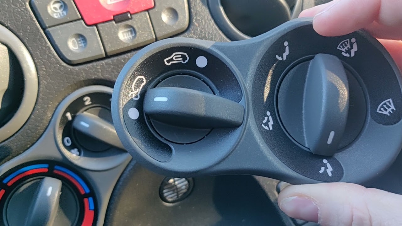 Wymiana żarówek,żaróweczek podświetlenia pokręteł nawiewów - PORADNIK