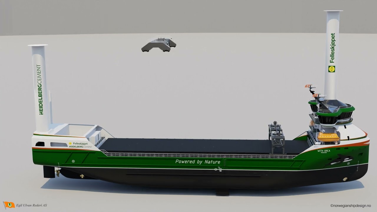 Zero emission bulk vessel 