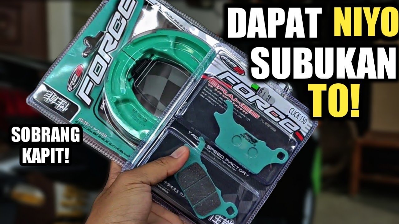 PALIT BRAKE SHOE & BRAKE PAD SA HONDA CLICK 125i
