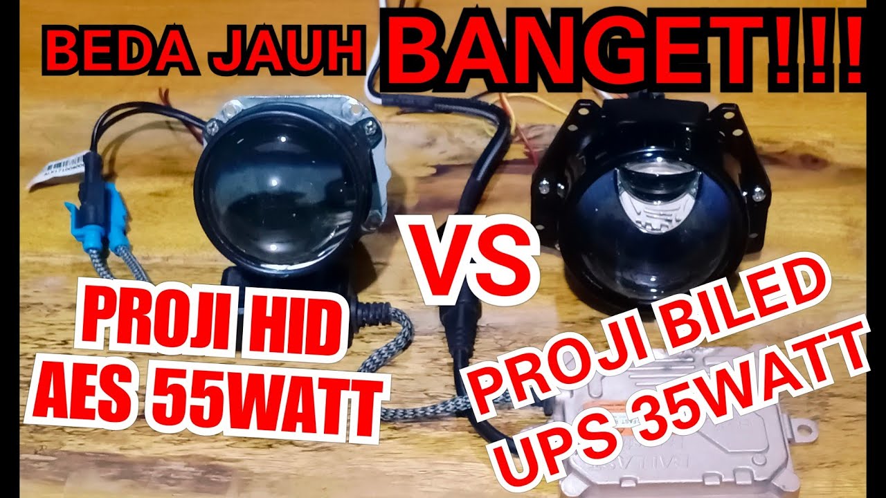 MANA YG LEBIH TERANG??? BILED 35WATT VS HID 55WATT