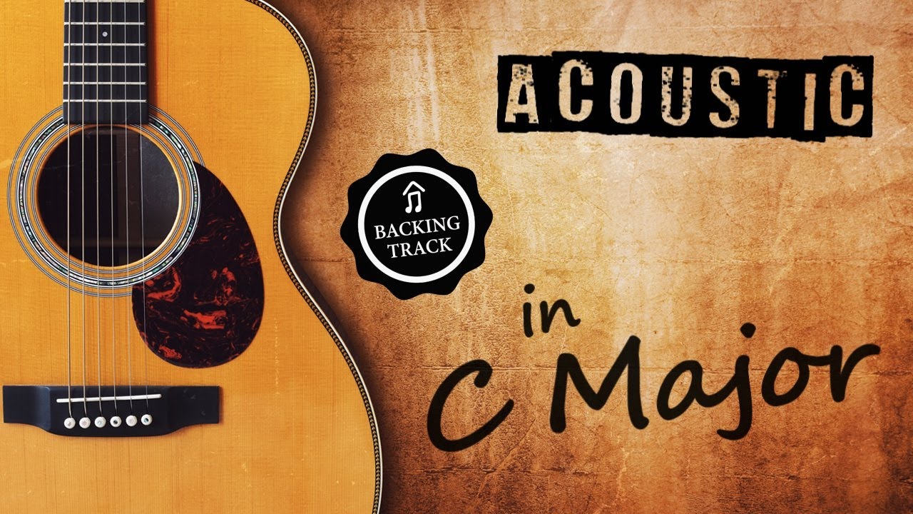 Joyful Acoustic Backing Track in C Major