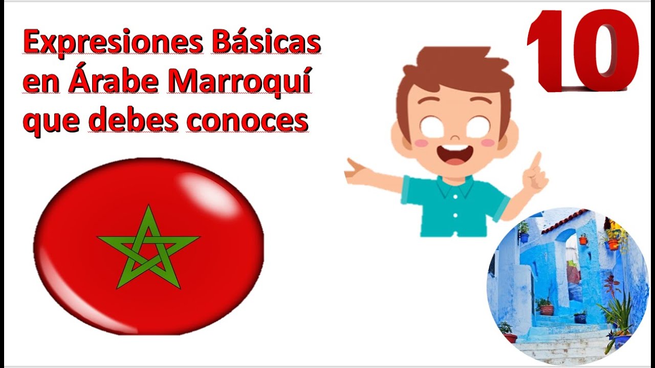 10 Expresiones  básicas en Árabe Marroquí *Darija*