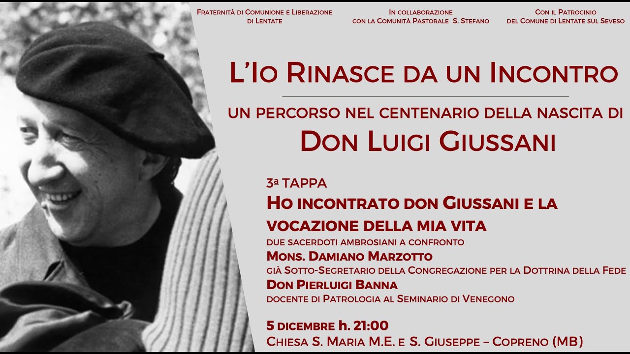 5/12/2022 - Centenario don Giussani - Conversazione con Mons. Damiano Marzotto e don Pigi Banna