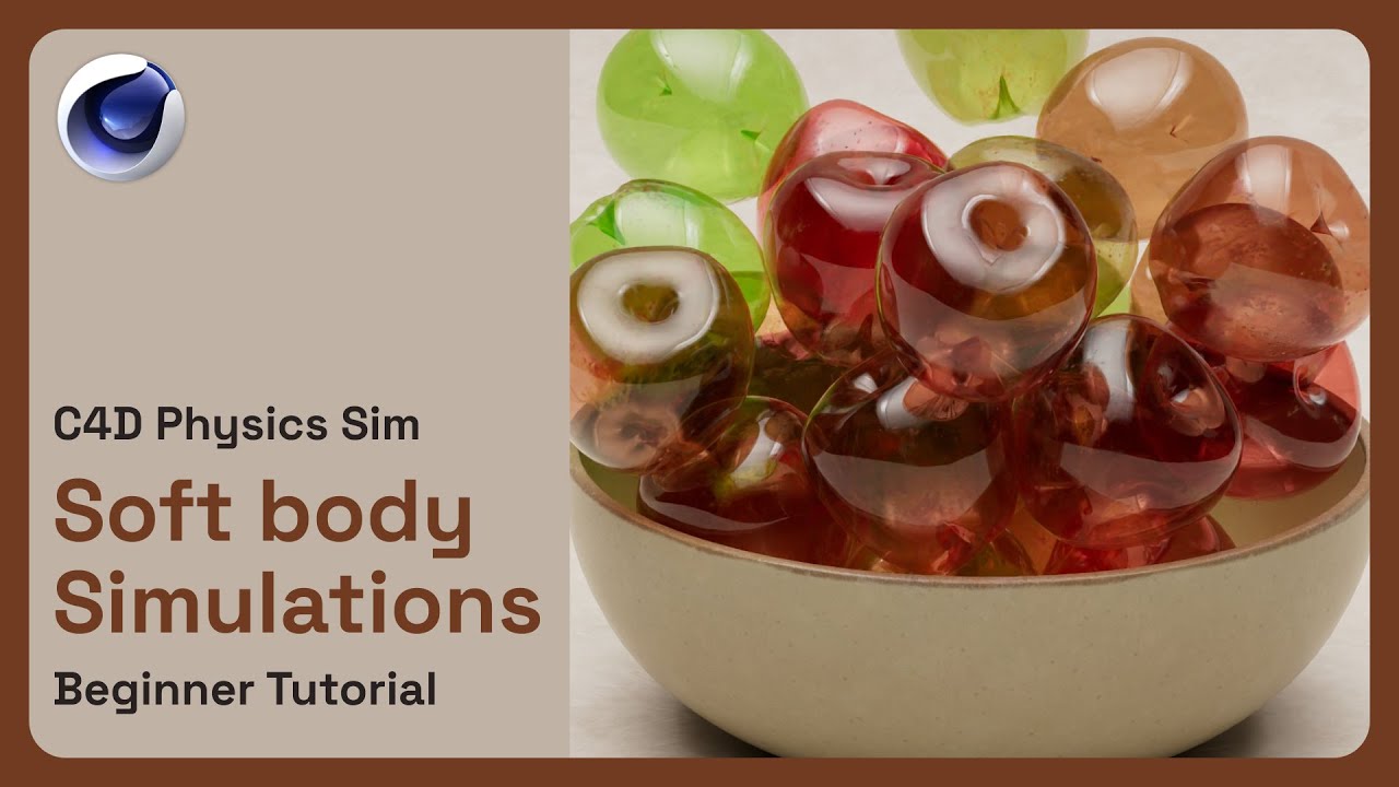 C4D Tutorial | Soft-body Simulation for Beginner