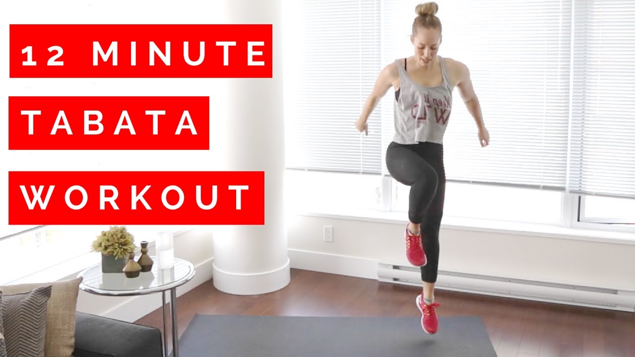 12 Minute Tabata Workout - No Equipment!