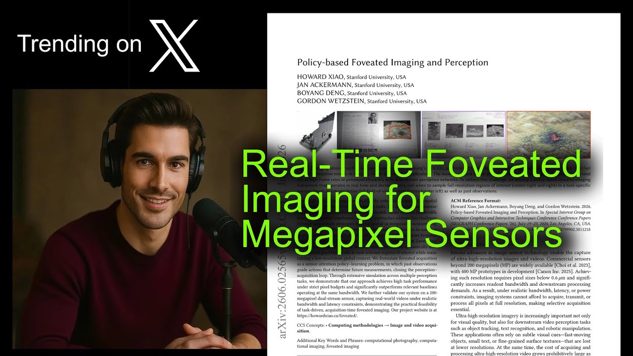 Real-Time Foveated Imaging for Megapixel Sensors