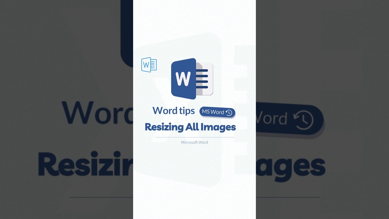 Resizing all images in Word | tips
