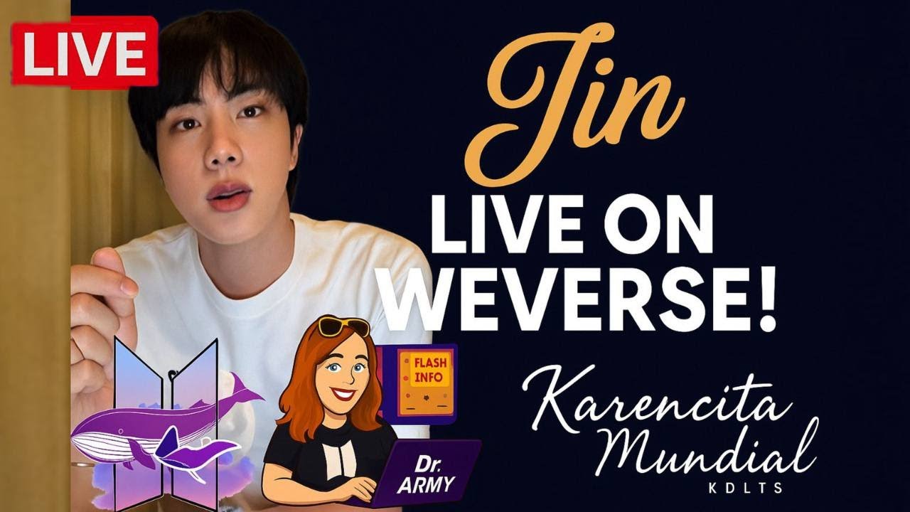 🟥🔴🟨🟦 JIN 🐹 Weverse LIVE – Handsome, Funny & Cooking with Love | KDLTS 🩷💜🩵💛 ✨ | KDLTS 💃 🎶💫🌎 @BTS