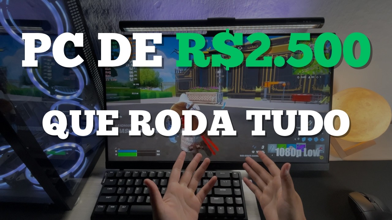 PC QUE RODA TUDO POR R$2.500 (TESTE EM JOGOS)