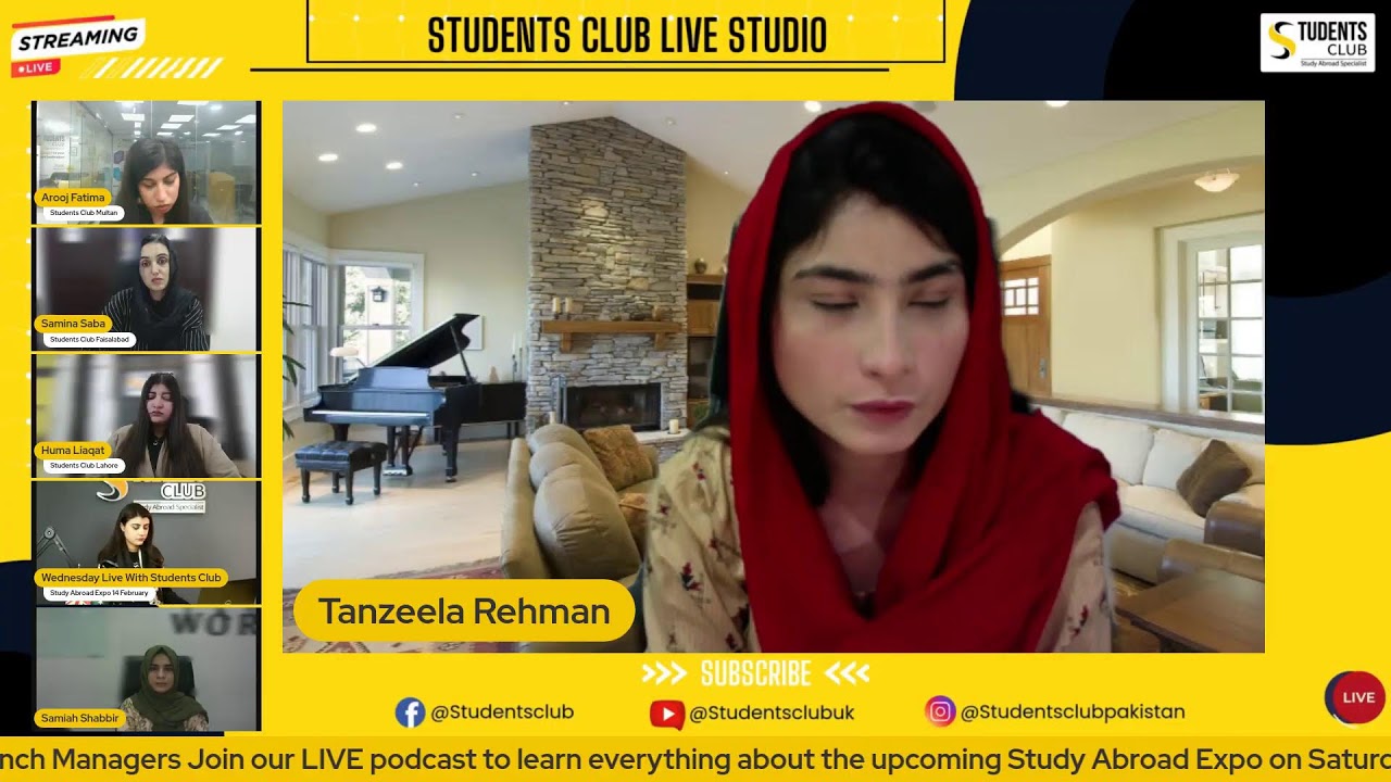 Study Abroad Expo 14 February | Students Club Faisalabad